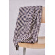 ORGANIC GINGHAM COTTON - Indigo Night / Dune